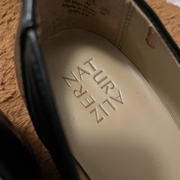 Naturalizer Women's Naples Model Slip On Block Heel Loafer Shoes Size 9W Black - Picture 10 of 12